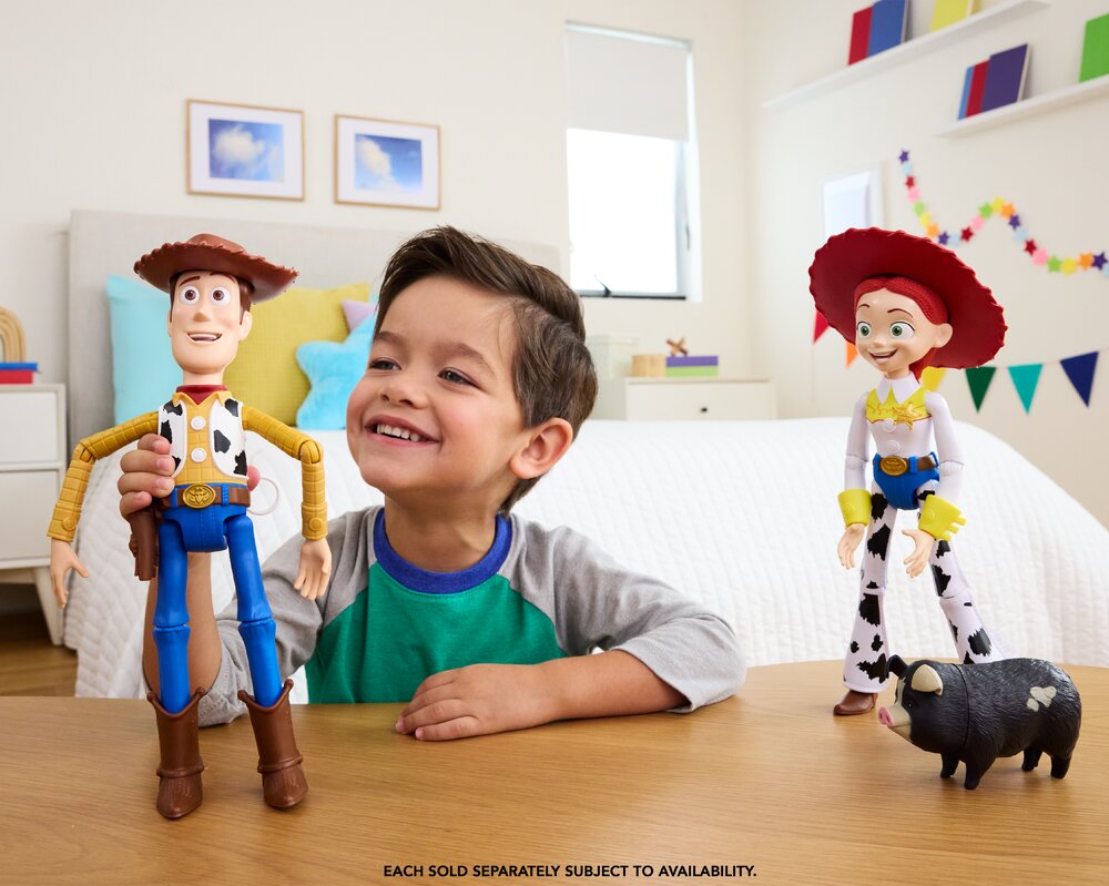 Disney Pixar Toy Story 5: Running Woody Figure Age 3+ Mattel JKL95