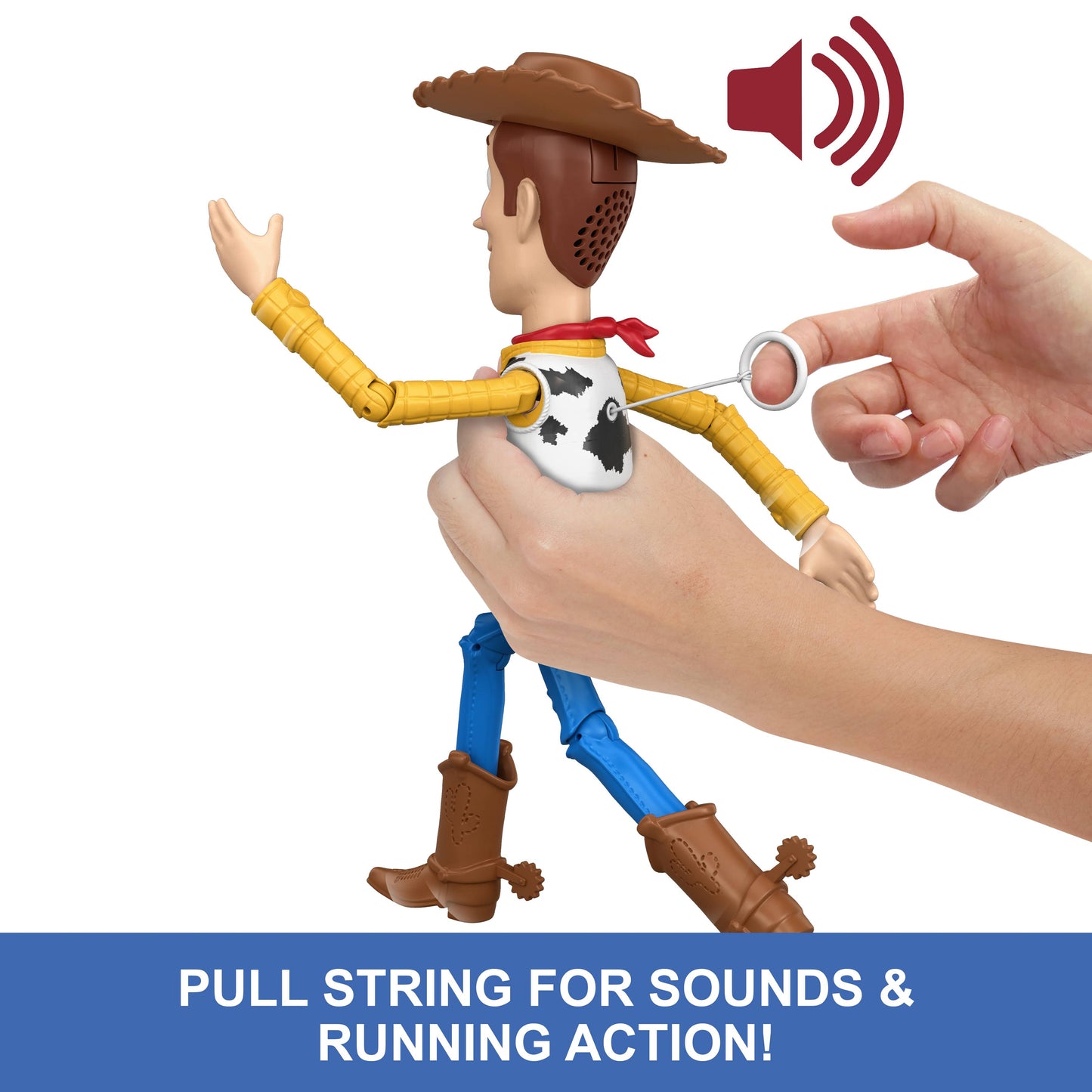 Disney Pixar Toy Story 5: Running Woody Figure Age 3+ Mattel JKL95