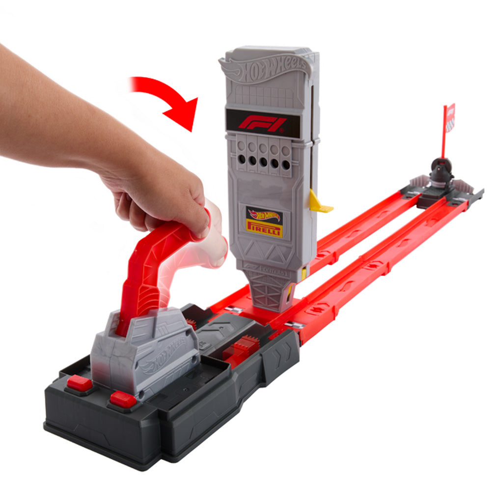 Hot Wheels Racing Formula 1 Grid Start Playset w/2 F1 Cars