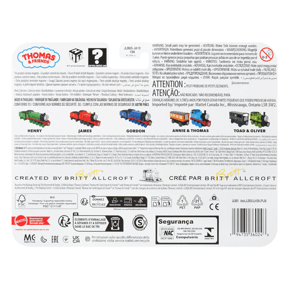 Thomas & Friends Deluxe Metal Engine: James Age 3+ Mattel JLB65