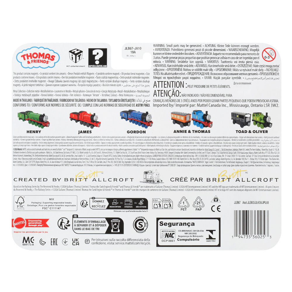 Thomas & Friends Deluxe Metal Engine: Thomas & Annie Age 3+ Mattel JLB67