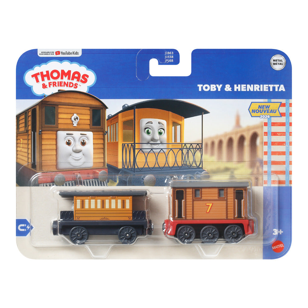 Thomas & Friends Deluxe Metal Engine: Toby & Henrietta Age 3+ Mattel JLB72