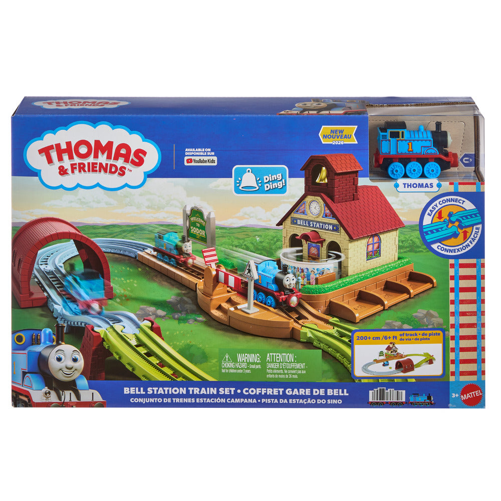 Thomas & Friends Push Along Bell Station Set Age 3+ Mattel JLL35