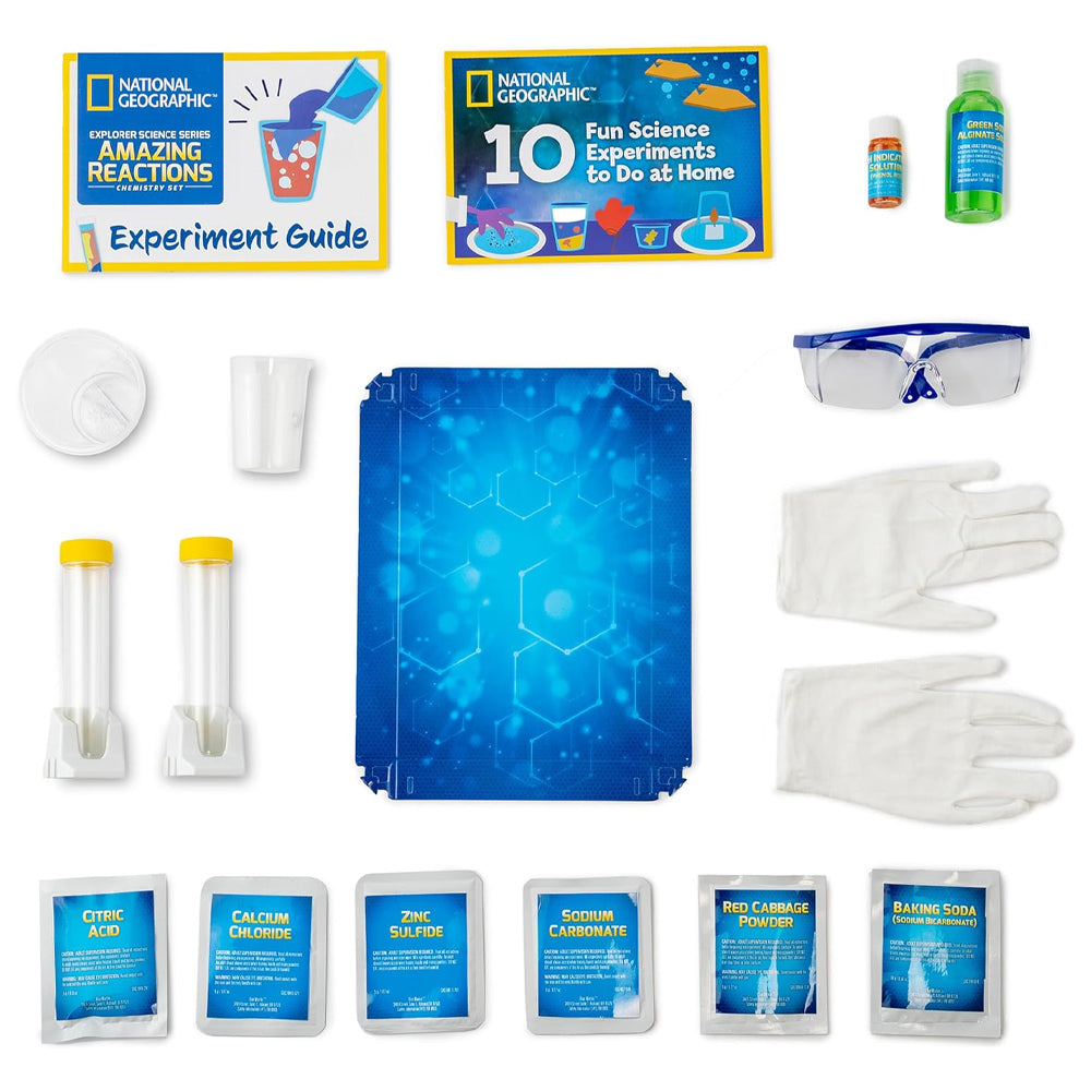 National Geographic Amazing Reactions Chemistry Set STEM Kit JM80599U