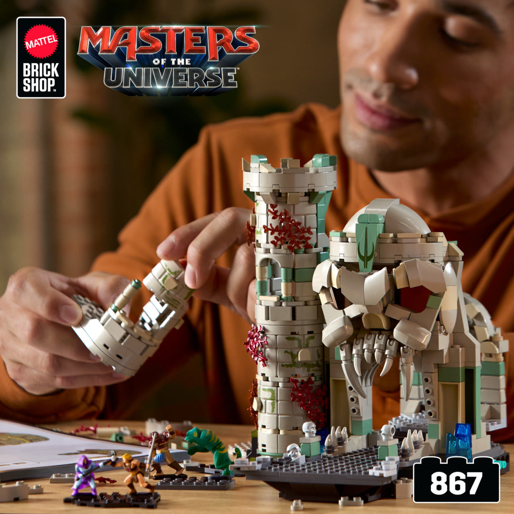 Mattel Brick Shop Master of the Universe Battle of Castle Grayskull 867pcs JMB32