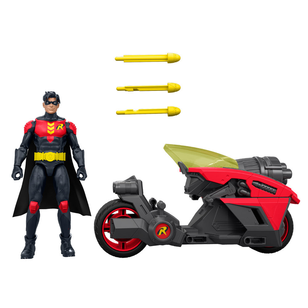 DC Robin & Robin Cycle 6" Figure Mattel JMD51