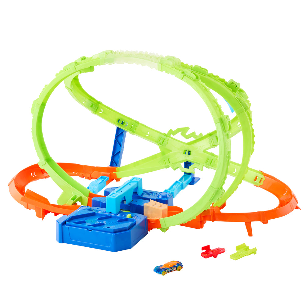 Hot Wheels Stunt Tracks Hypersphere Crash Playset Age 5+ Mattel JMG48