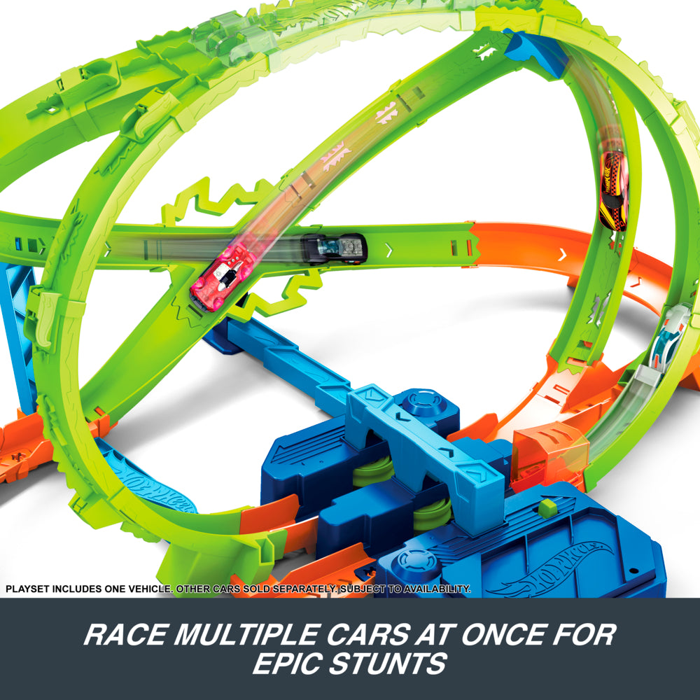 Hot Wheels Stunt Tracks Hypersphere Crash Playset Age 5+ Mattel JMG48