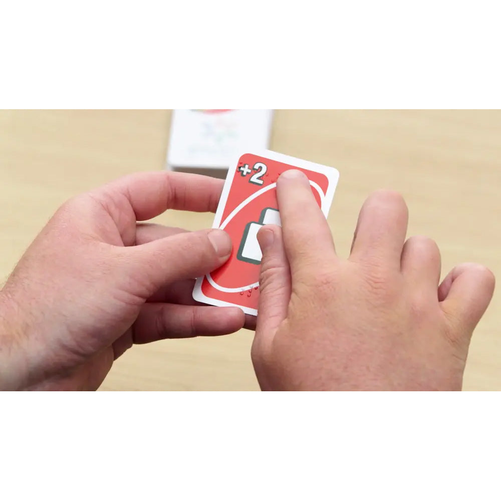 UNO Braille Card Game Mattel Age 7+