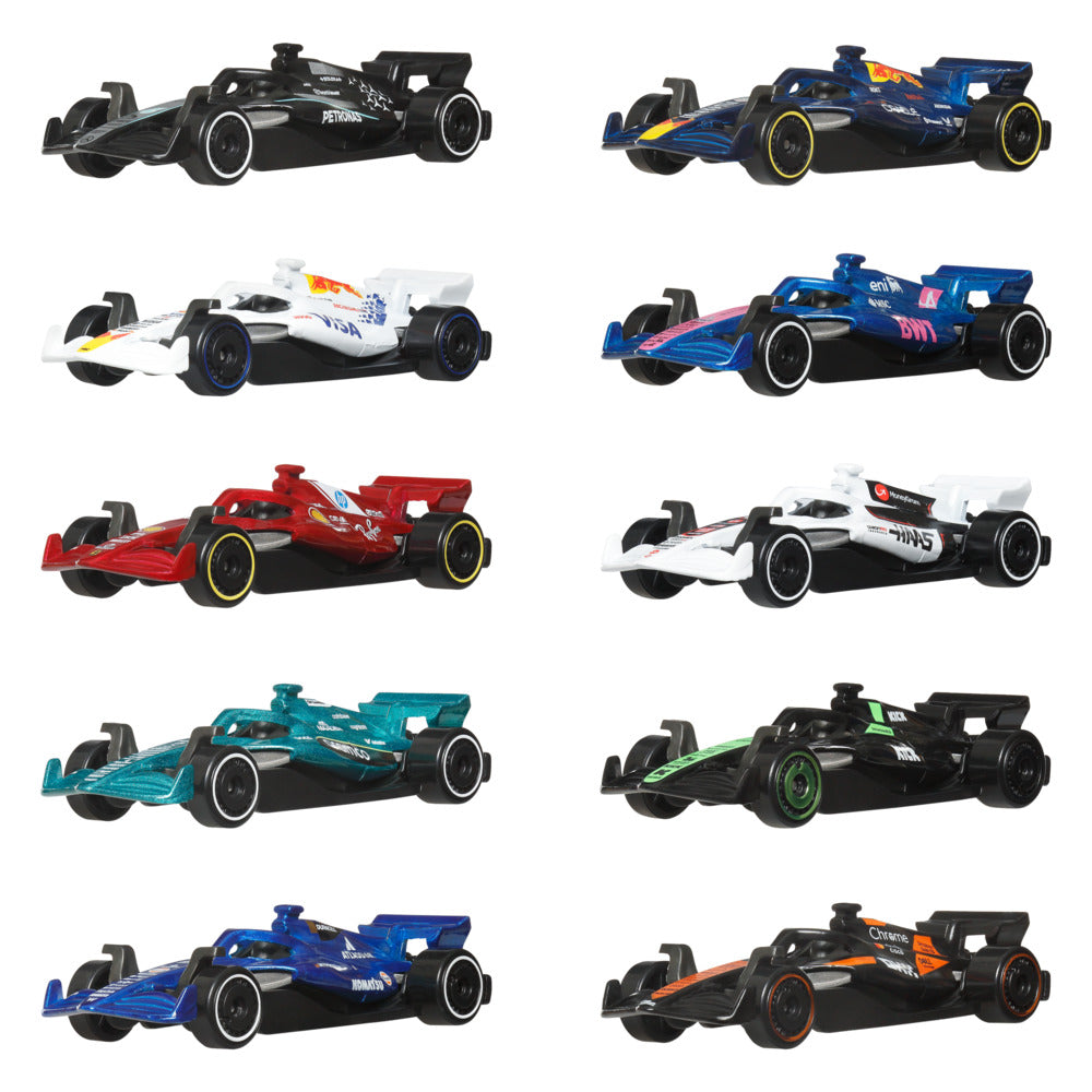 Hot Wheels Basic Car 10 Pack: Formula 1 Age 3+ Mattel JMM24