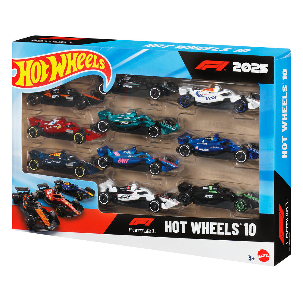 Hot Wheels Basic Car 10 Pack: Formula 1 Age 3+ Mattel JMM24