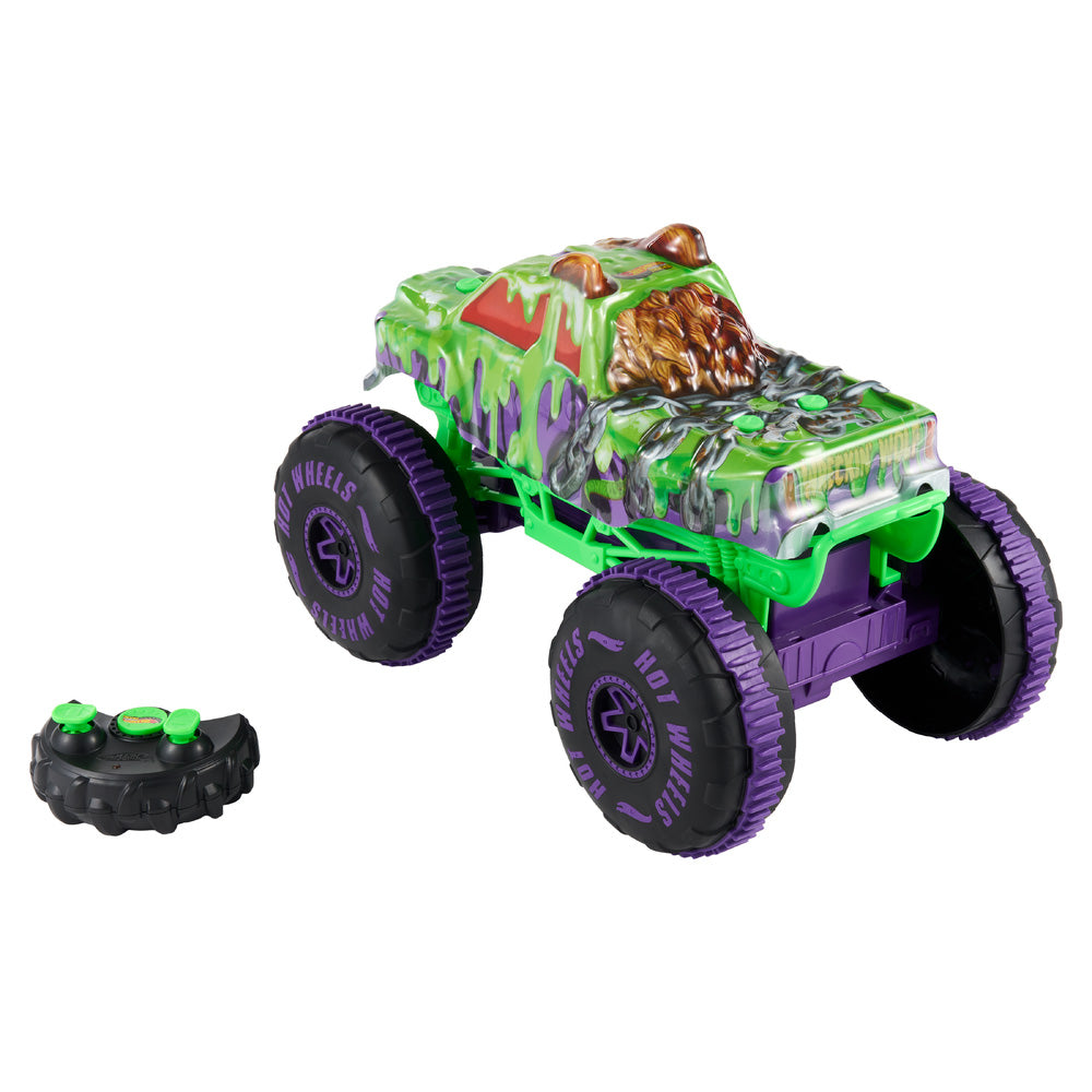 Hot Wheels Monster Trucks 1:15 Mutant Chaos Wreckin Wolf RC