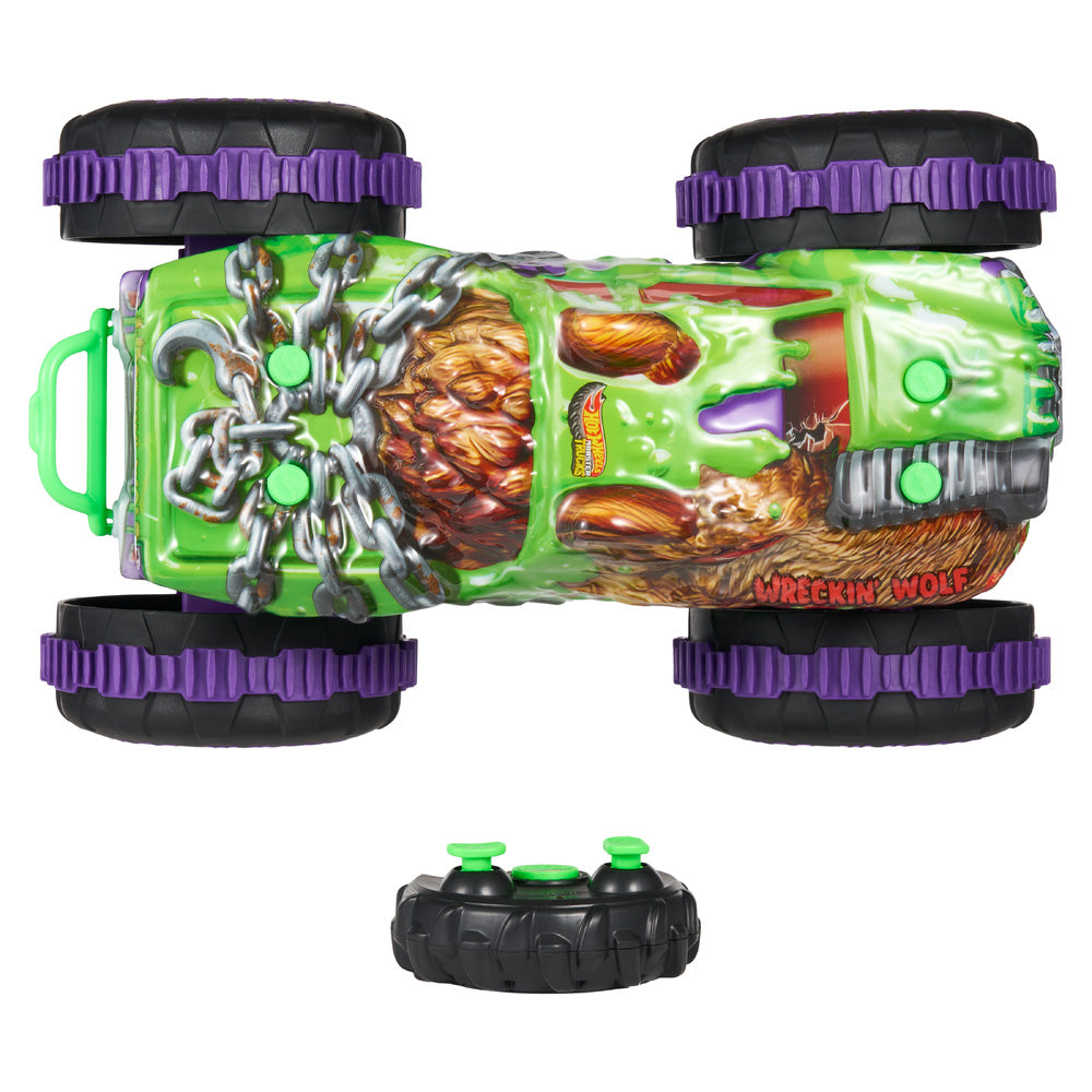 Hot Wheels Monster Trucks 1:15 Mutant Chaos Wreckin Wolf RC