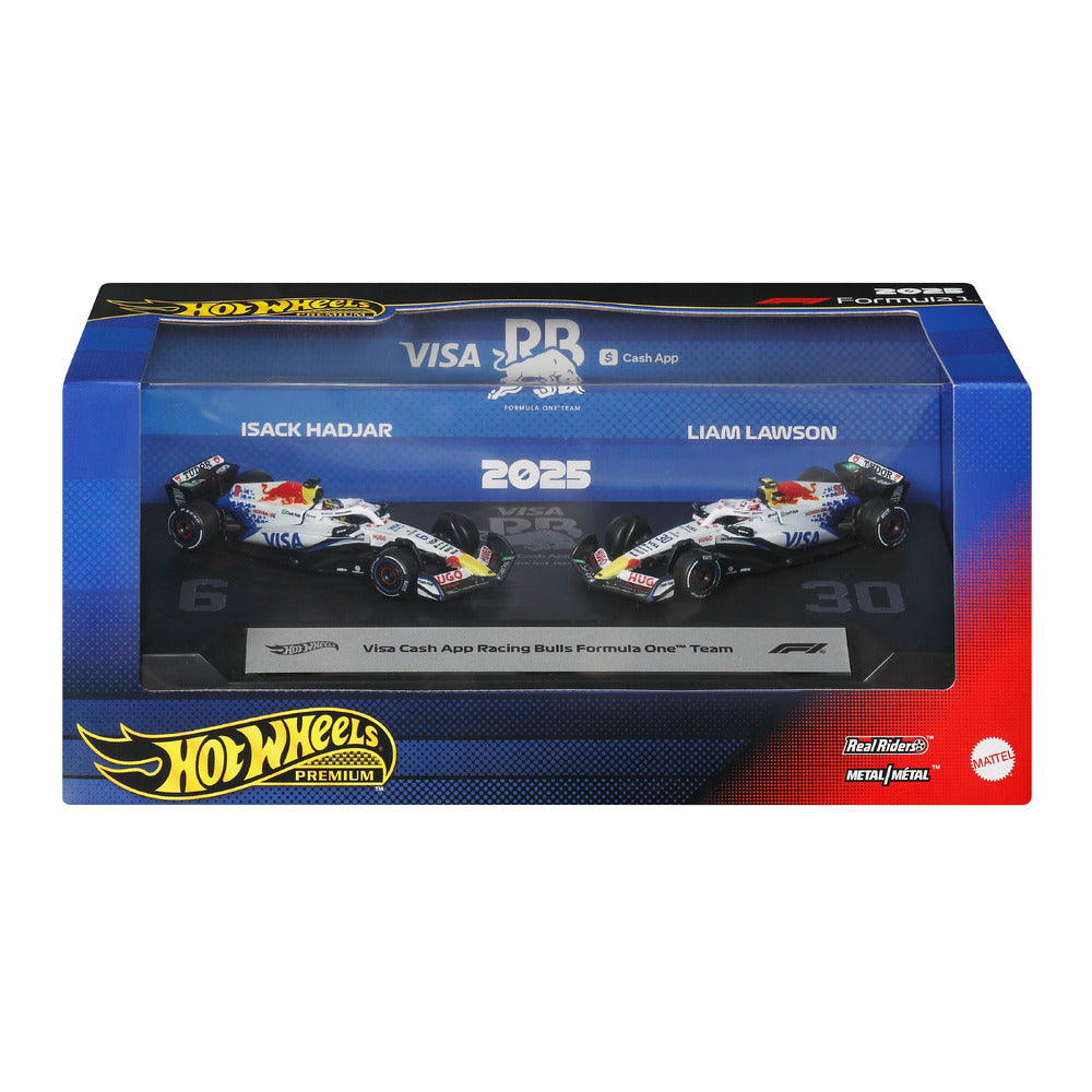 Hot Wheels Premium F1 2-Pack: Visa CashApp RacingBulls Team Age 14+ Mattel JMM94