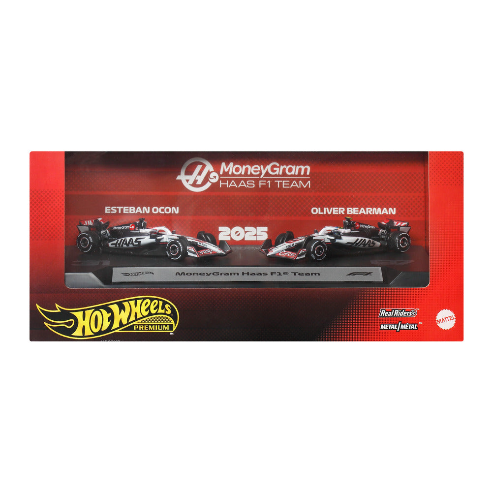 Hot Wheels Premium Formula 1 2-Pack: MoneyGram Haas F1 Team Age 14+ Mattel JMM97