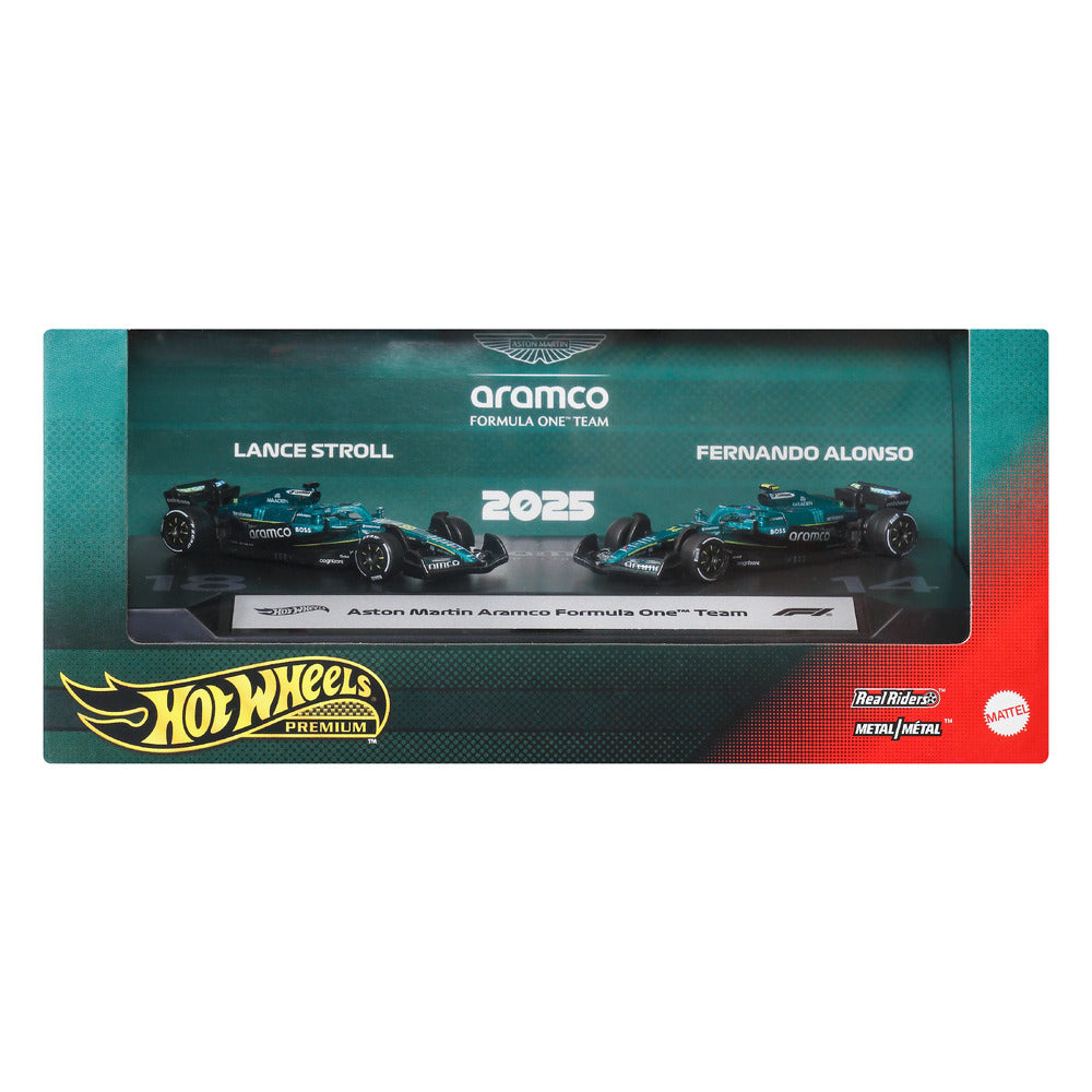 Hot Wheels Premium Formula 1 2-Pack: Aston Martin Aramco Age 14+ Mattel JMN00
