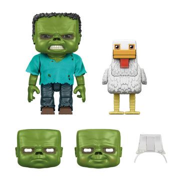 Minecraft Large Scale Chicken Jockey Collector's Figure Age 6+ Mattel JNC44