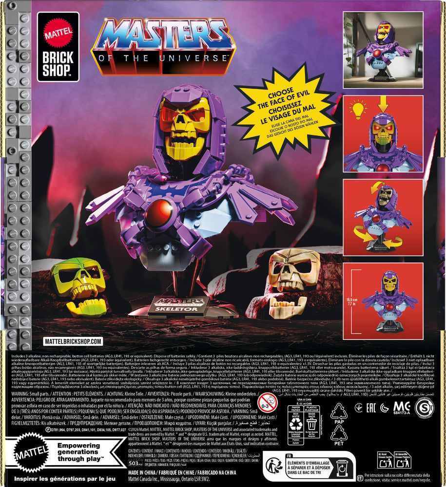 Mattel Brick Shop Masters of the Universe Bust 503pcs JNH52