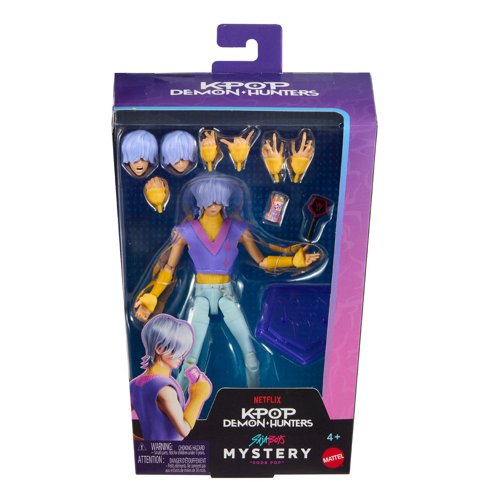KPop Demon Hunters Saja Boys Mystery “Soda Pop" 6.7" Action Figure Age 4+ Mattel