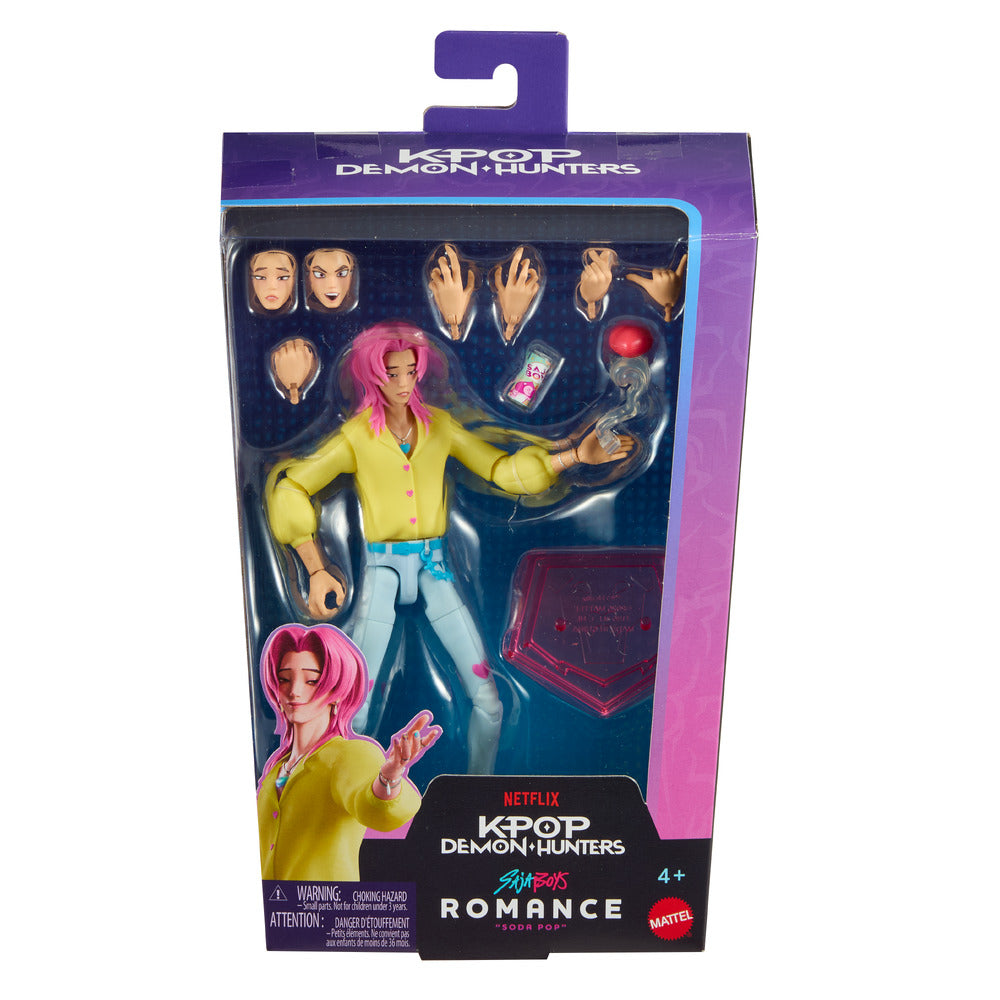 KPop Demon Hunters Saja Boys Romance “Soda Pop" 6.6" Action Figure Age 4+ Mattel