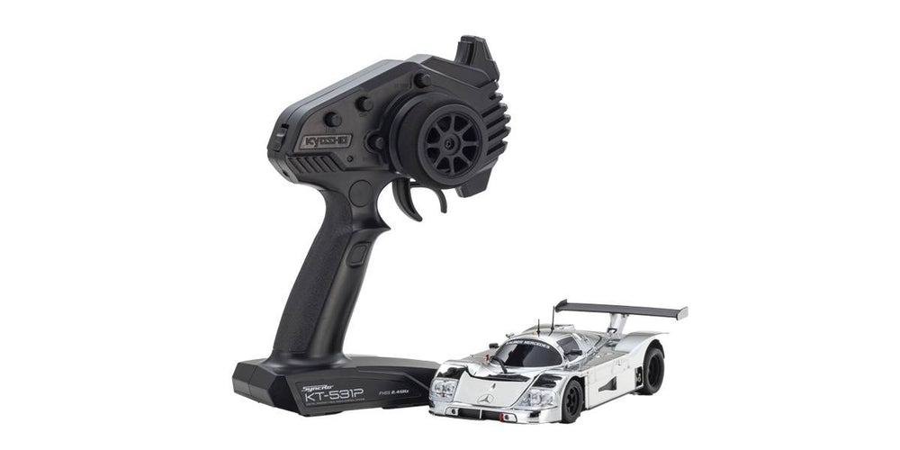 Kyosho Mini-Z MR04 RWD Sauber Mercedes C9 Chrome 1:27 RTR RC Car K.32362CRG