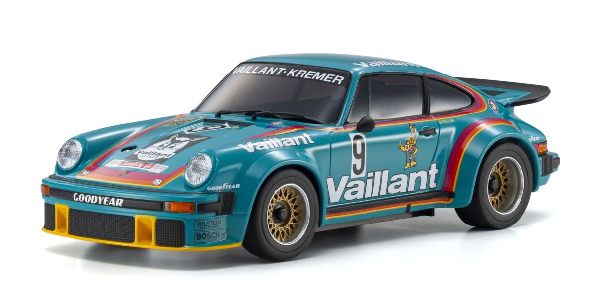Kyosho Mini-Z MR04 RWD Porsche 934 RSR 1976 Vaillant #9 1:27 K.32368V