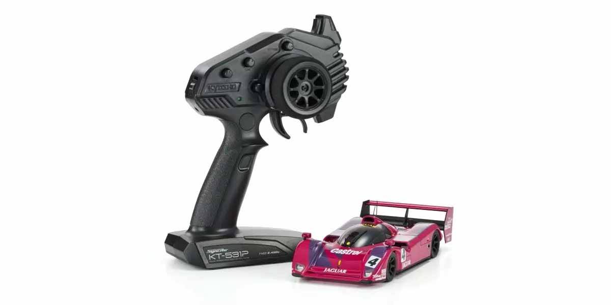 Kyosho Mini-Z MR04 RWD Jaguar XJR-14 LM 1991 No.4 1:27 RTR RC Car K.32369LE