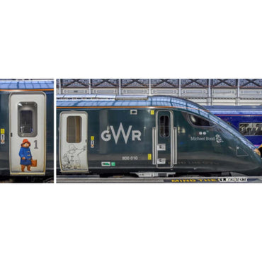 Kato Class 800 010 Paddington Bear GWR 5 Car Train (DCC-Sound) K10-1673S N Gauge
