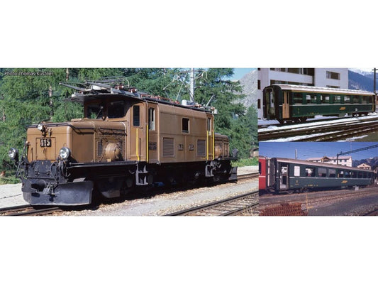 Kato RhB Ge6/6 I 415 Electric Passenger Train Pack IV K10-1987 N Gauge