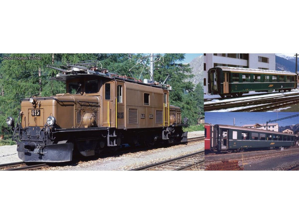 Kato RhB Ge6/6 I 415 Electric Passenger Train Pack IV K10-1987 N Gauge