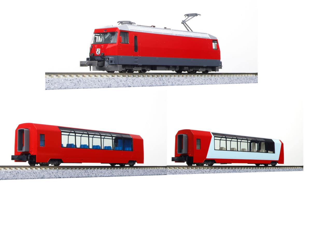 Kato RhB Ge4/4 Glacier Express Train Pack VI K10-2026 N Gauge