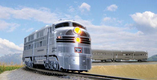 Kato 106-090 CB&Q EMD E5A/Silver Streak Zephyr 6 Unit Train Pack N Gauge