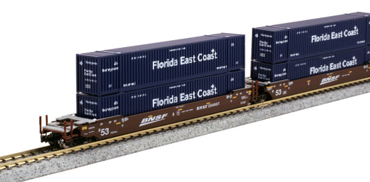 Kato 106-6181  MAXI-IV 3 Unit Cars BNSF Swoosh Logo 254007 N Gauge