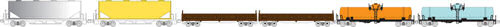 Kato 106-6275 Mixed Wagon Set (6) N Gauge