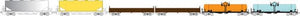 Kato 106-6275 Mixed Wagon Set (6) N Gauge