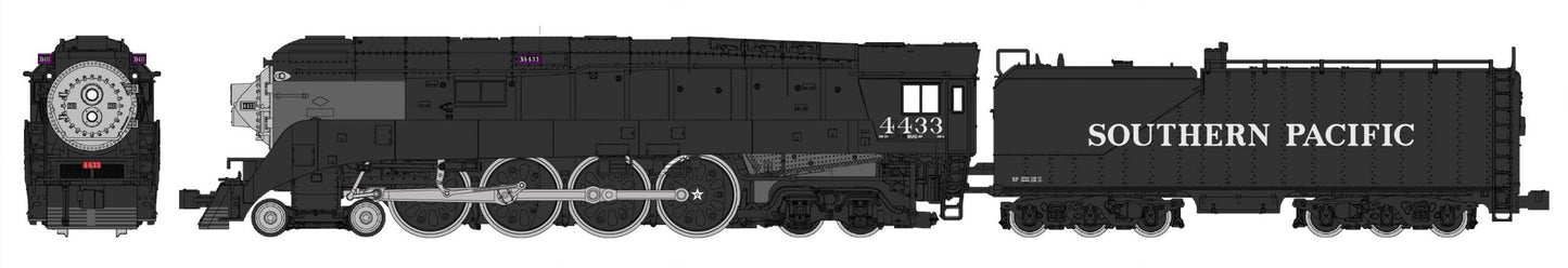 Kato GS-4 Southern Pacific Post War Black 4433 (DCC-Sound) K126-0308-LS N Gauge