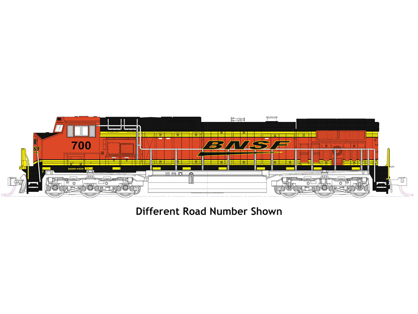 Kato C44-9W EMD BNSF Swoosh 796 (DCC-Fitted) K176-3518-DCC N Gauge