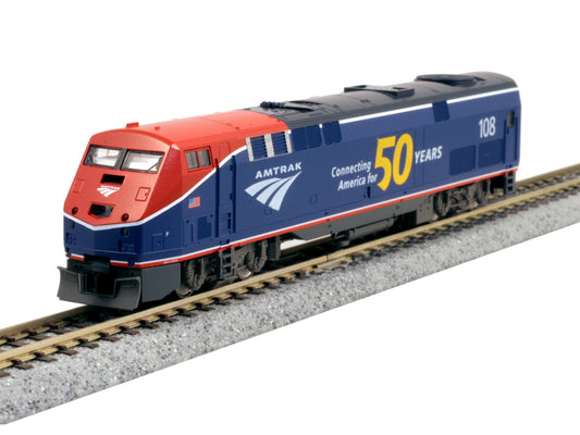 Kato 176-6037  P42 Loco Amtrak PhVI 108 w/50th Logo N Gauge