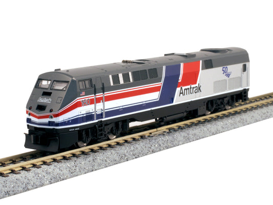 Kato 176-6038  P42 Loco Amtrak PhIII Dash 8 w/50th Logo N Gauge