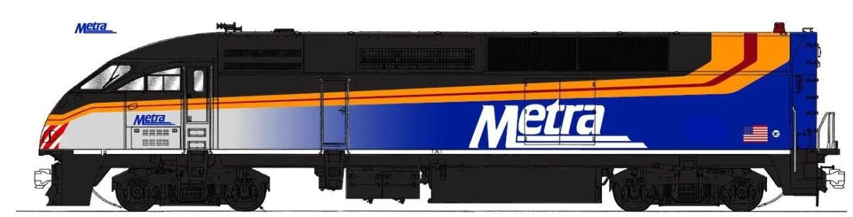 Kato MP36PH EMD Chicago Metra 424 (DCC-Fitted) K176-6124-DCC N Gauge