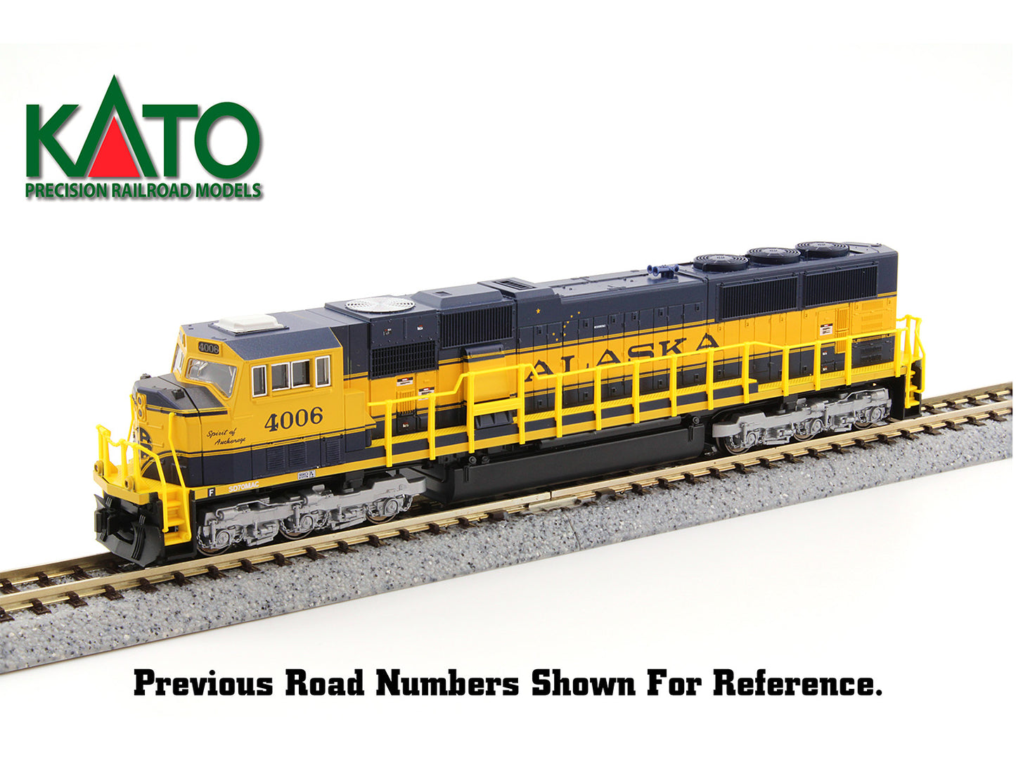 Kato EMD SD70MAC Alaska Railroad 4003 (DCC-Fitted) N Gauge K176-6410-DCC