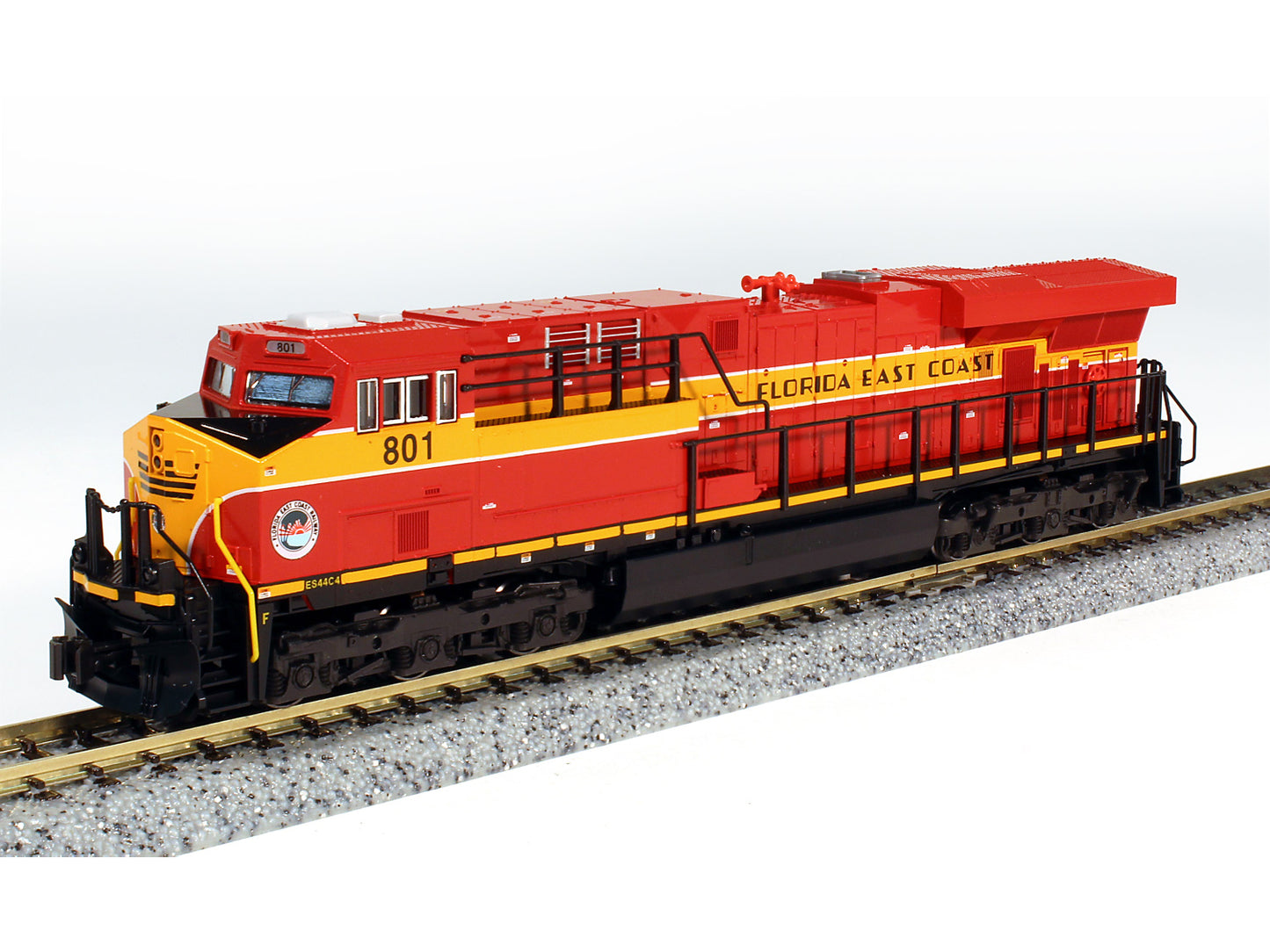 Kato GE ES44DC Gevo Loco Florida East Coast 801 K176-8946 N Gauge