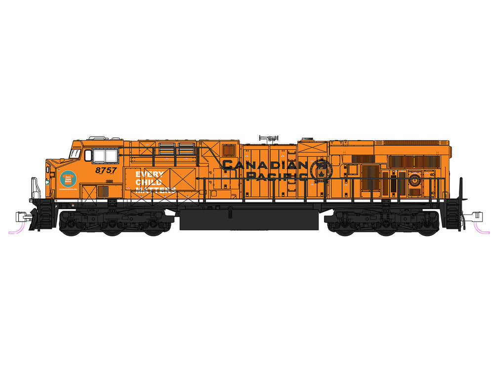 Kato ES44AC Loco Canadian Pacific 8757 Every Child Matters K176-8960 N Gauge