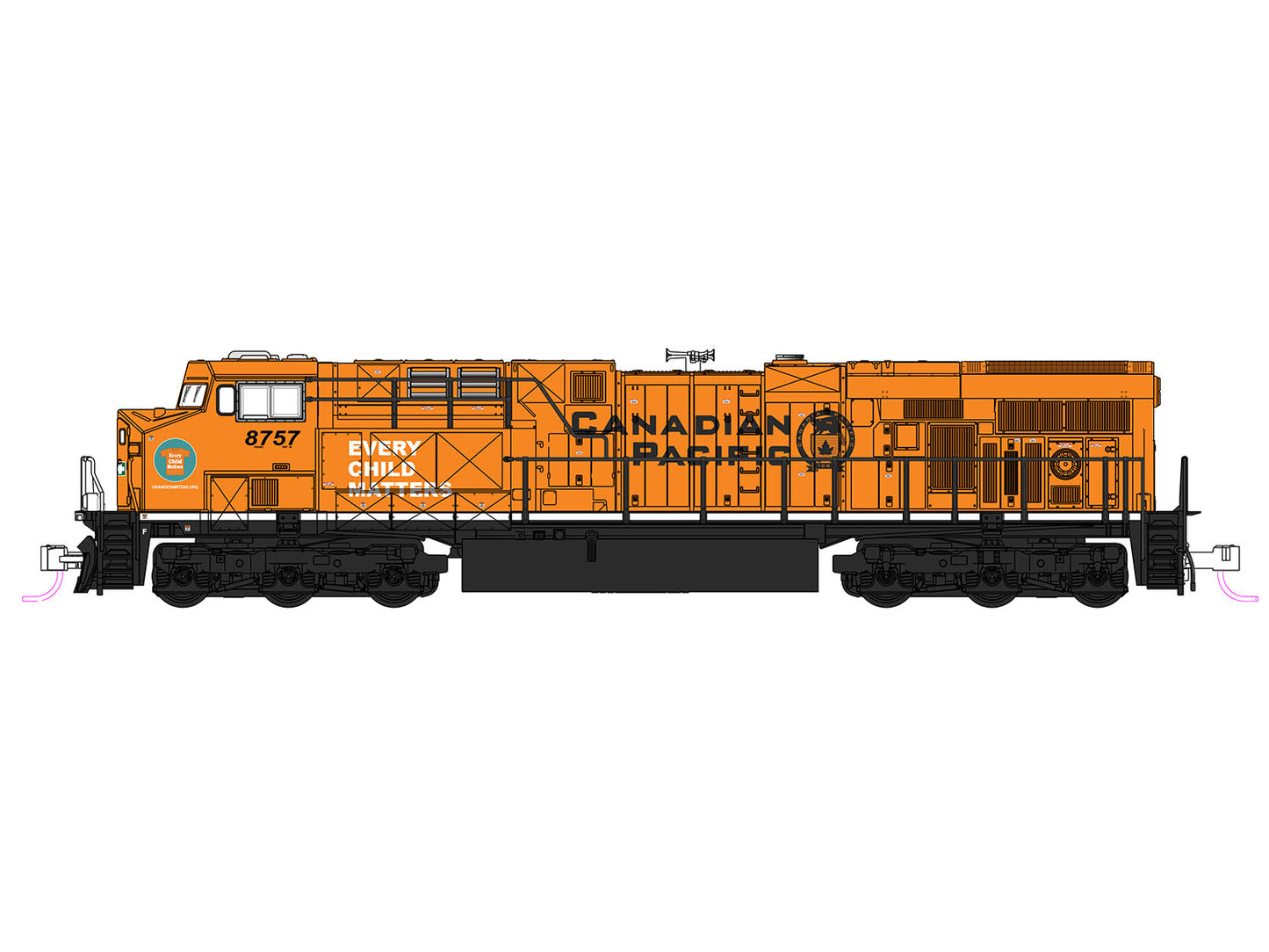 Kato ES44AC Loco Canadian Pacific 8757 Every Child Matters K176-8960 N Gauge