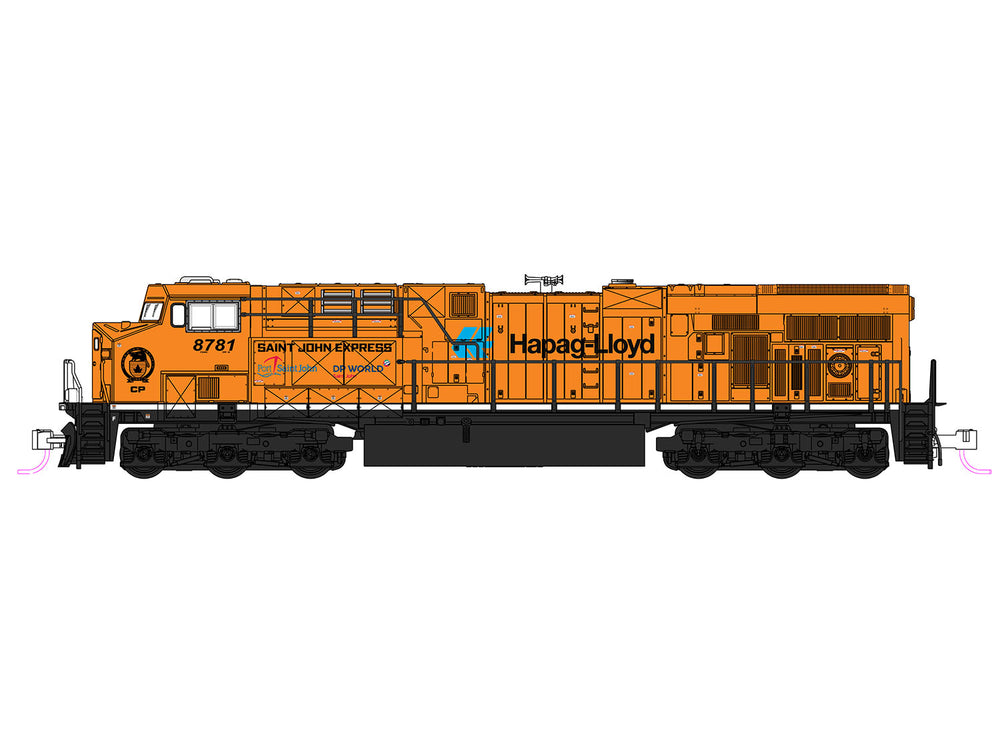 Kato ES44AC Loco Canadian Pacific 8781 Hapag-Lloyd K176-8961 N Gauge