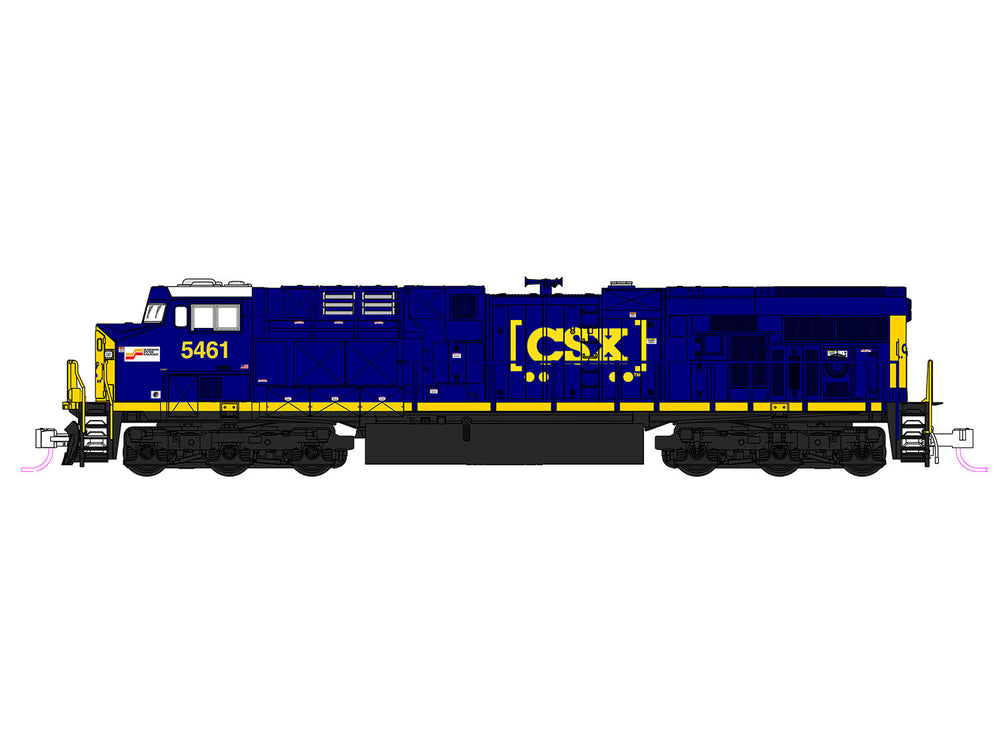Kato ES44AC Loco CSX 5641 Seaboard K176-8963 N Gauge