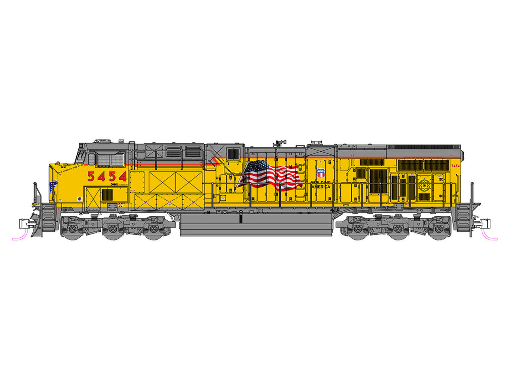 Kato ES44AC Loco Union Pacific 5454 K176-8966 N Gauge