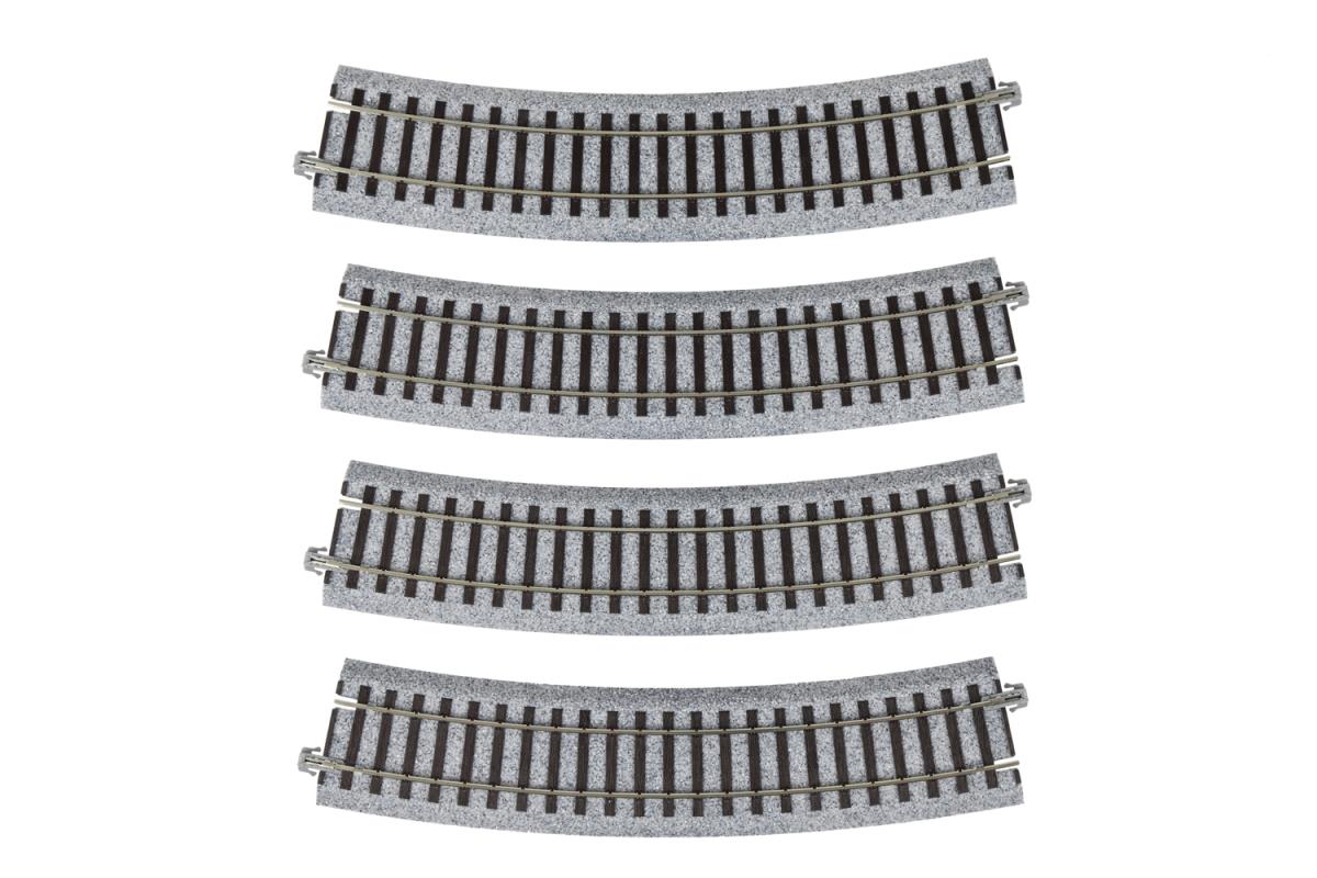 Kato Unitrack (R490-22.5) Curved Track 22.5 Degree 4pcs HO Gauge 2-270