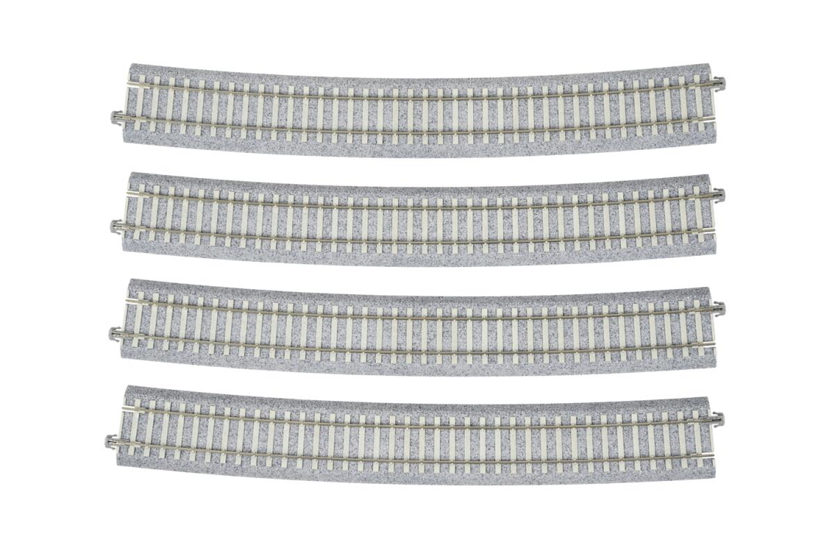 Kato 2-321  Unitrack (R1546-11.25) Concrete Sleeper Curved Track (4) HO