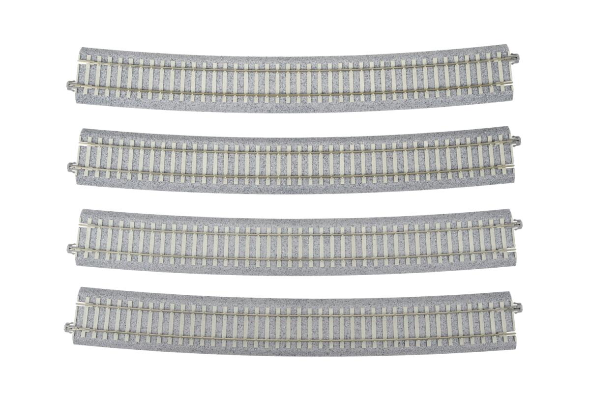 Kato 2-331  Unitrack (R1606-11.25) Concrete Sleeper Curved Track (4) HO